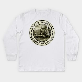 Bandit Trucking 1977 Kids Long Sleeve T-Shirt